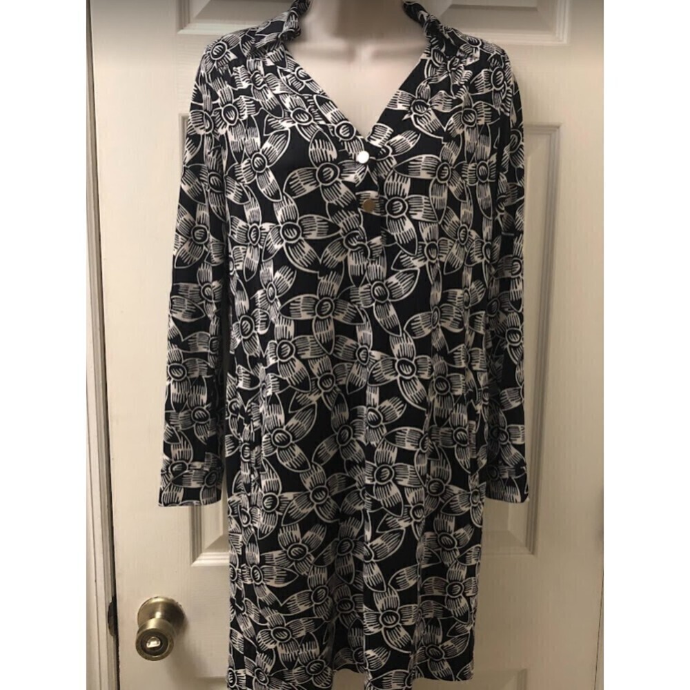Vintage Diane von Furstenberg Women’s Silk Collared Slip On Dress Size 4 - Picture 3 of 13